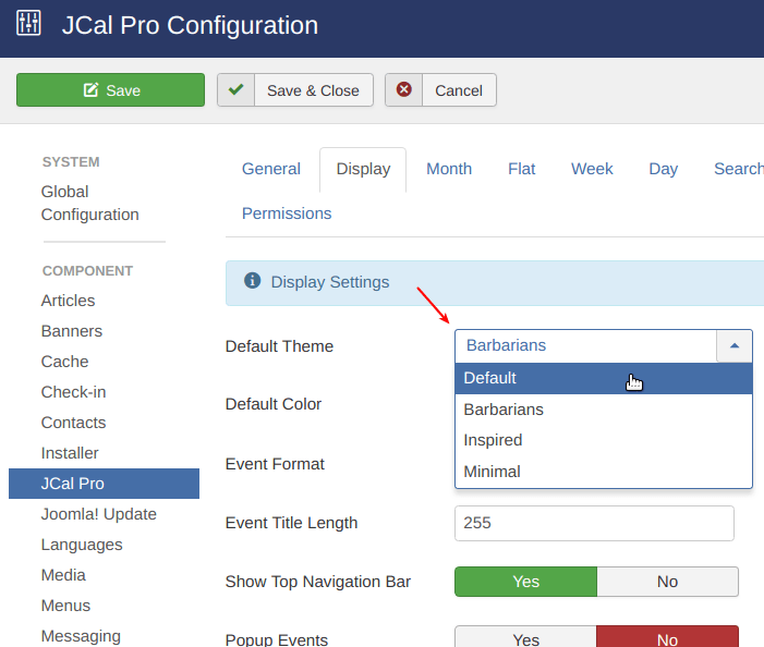 four jcalpro templates that we ship now