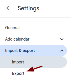 the import button
