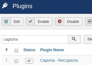 Joomla's Captcha - ReCaptcha plugin