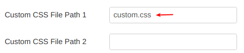 type custom.css in the first field