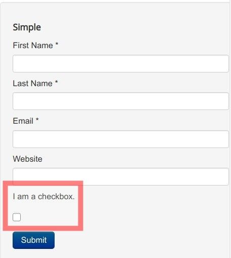the checkbox and its label not on the same line
