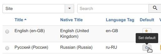 set your new language as default for site