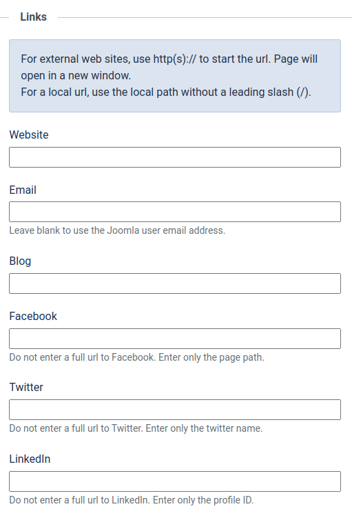 fields for teacher website email blog and social networks