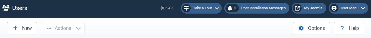 the options button