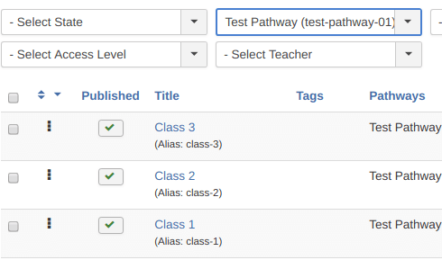 classes reordered