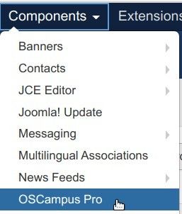 go to components oscampus pro