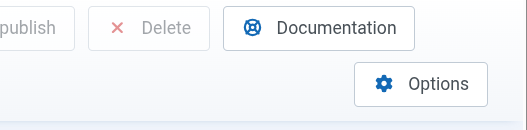Joomla 6 OSCampus toolbar showing the Options button