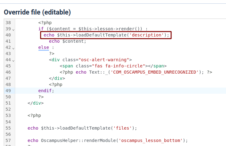 code moved up