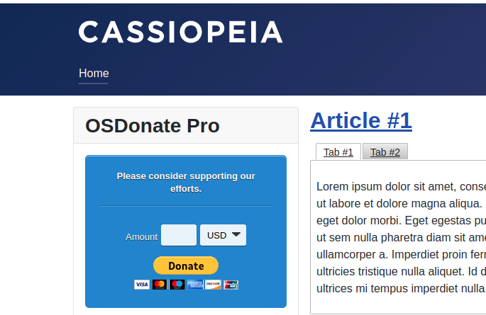 the customized layout