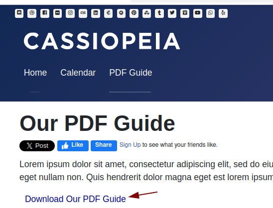 OSDownloads Pro button styled as a text link