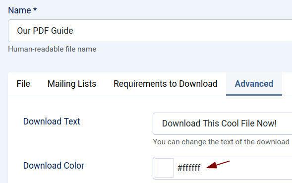 OSDownloads Pro “Download Color” setting