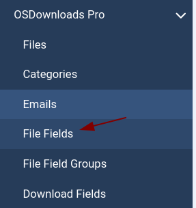 custom file fields link
