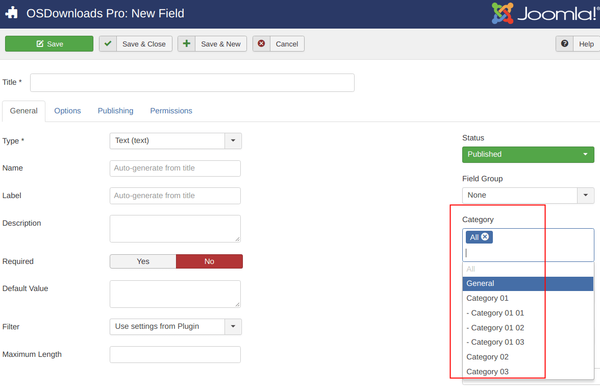 01 default category filtering set to all