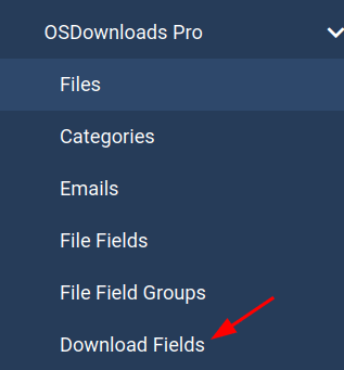 click download fields