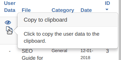 copy data to clipboard