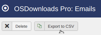 export to csv