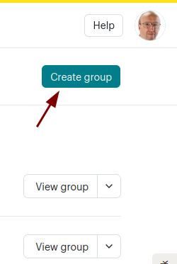 the create group button