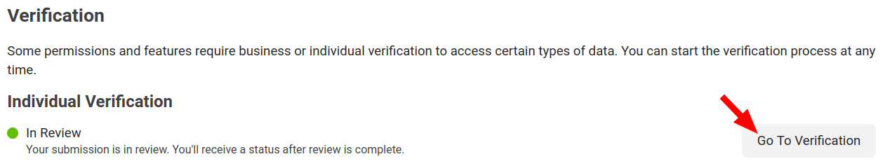 click go to verification
