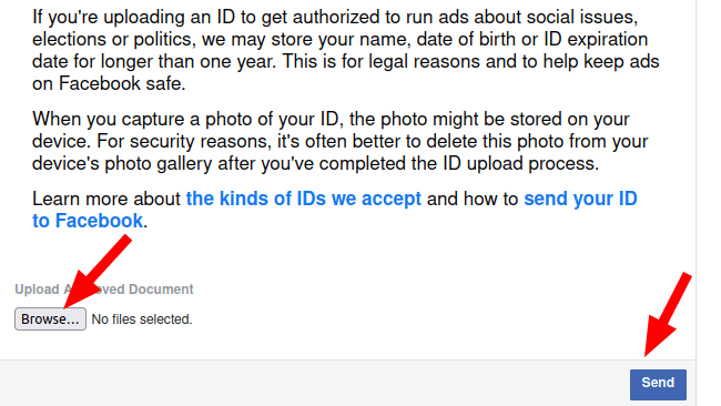 click browse click send