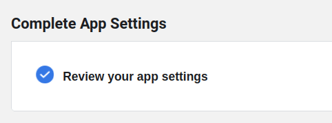 complete app settings