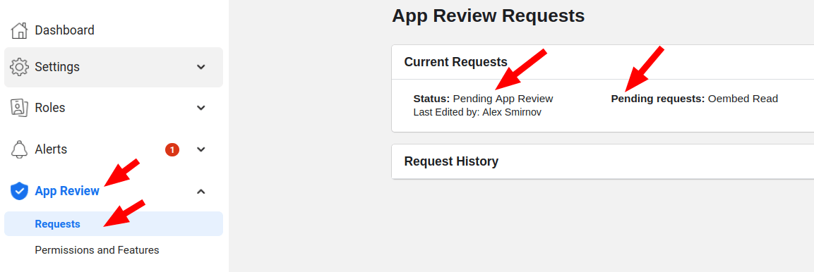check the status of your request