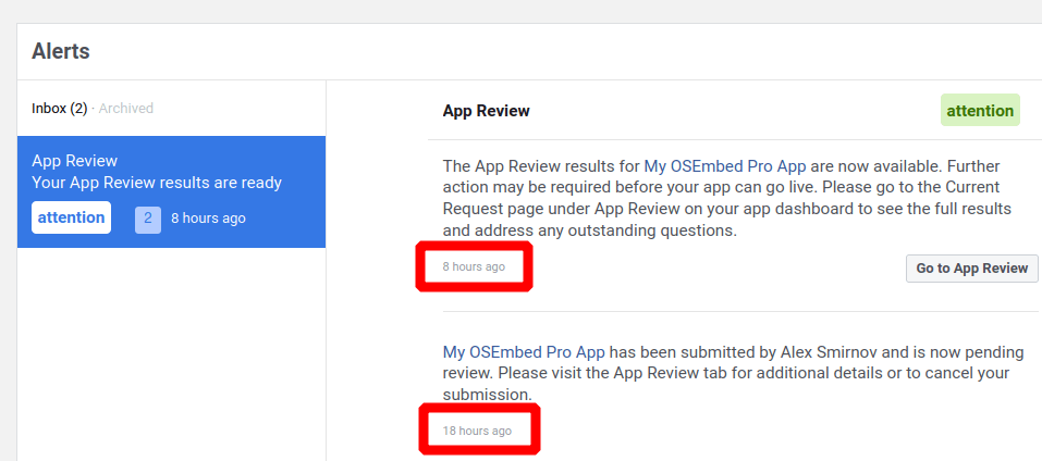 approved in ten hours