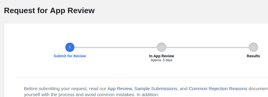 the request for app review screen