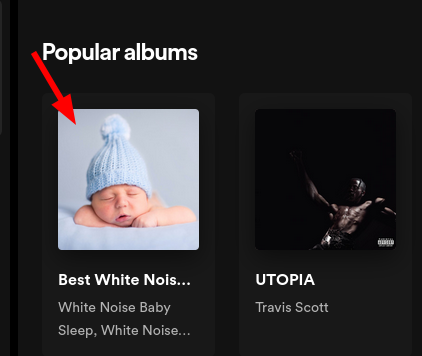 a spotify audio to click on