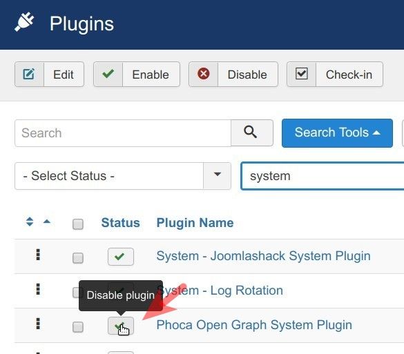 disable plugins one by one