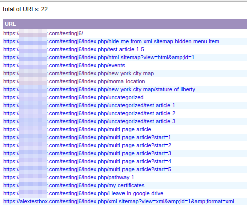 an XML sitemap