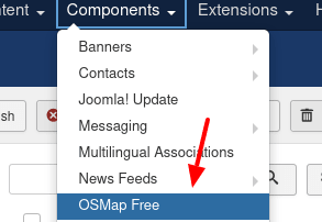 go to components osmap free (or pro)