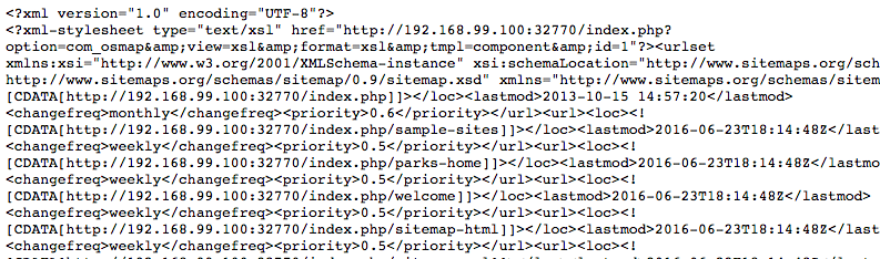 osmap xml debug