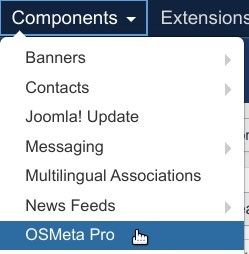 go to components osmeta pro