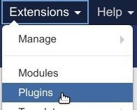 go to extensions plugins