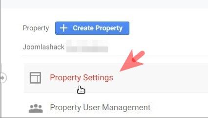 click property settings