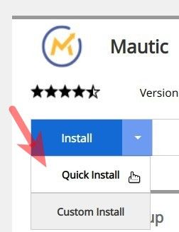 click quick install