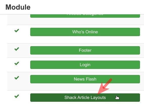 click shack article layouts