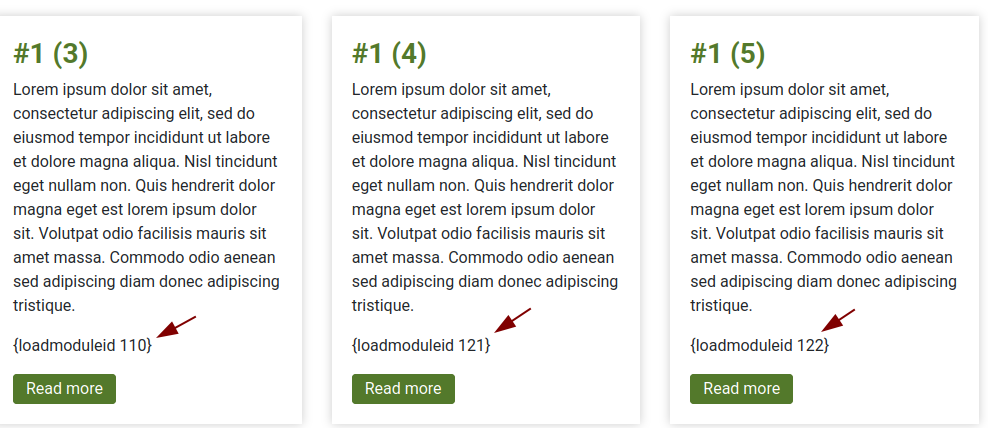 module tags