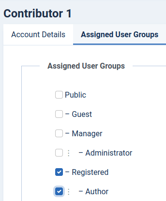 the author user group