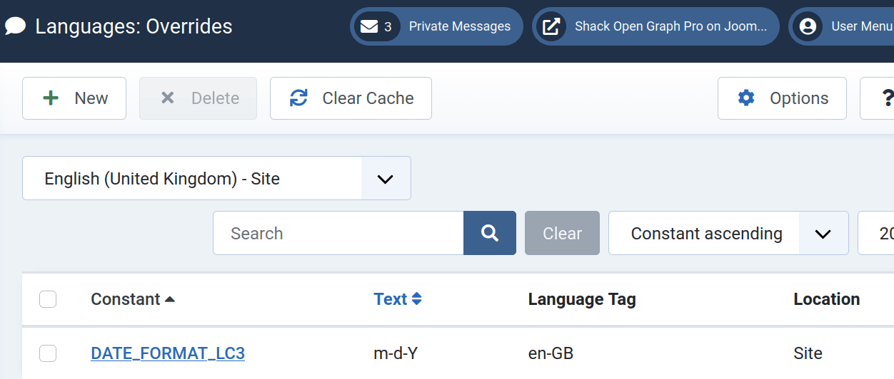 joomla language override tool