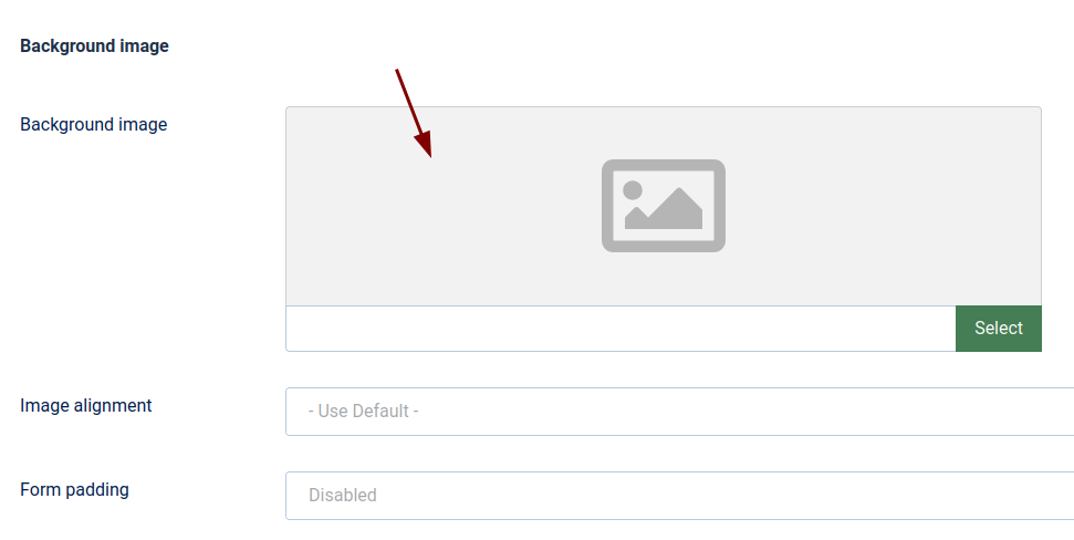 Locate the background image setting