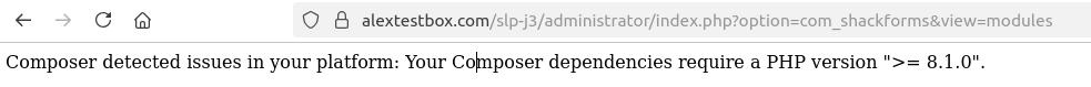 the composer detected issues message