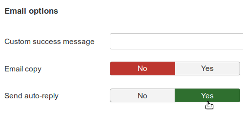 set auto replies to yes