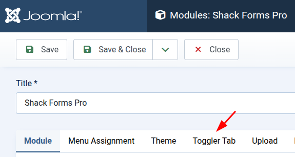 The Toggler Tab