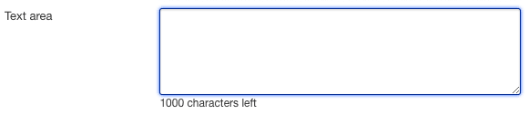 text area field