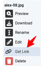 click get link