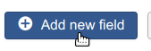 The Add new field button in a Joomla Contact Form