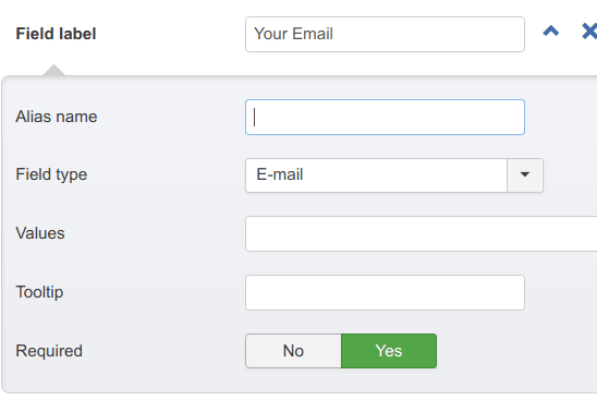 Your Email field