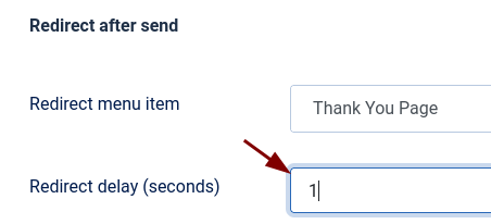 the redirect delay