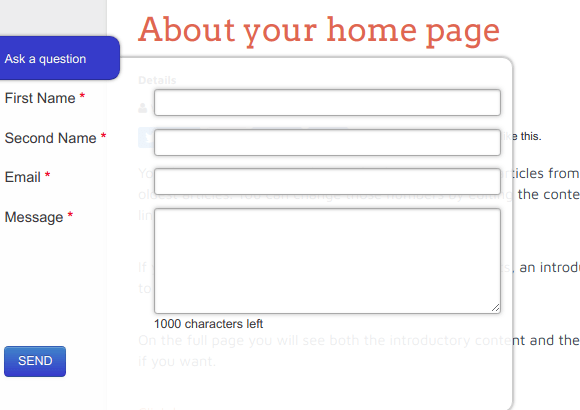 basic form to enhance with countries